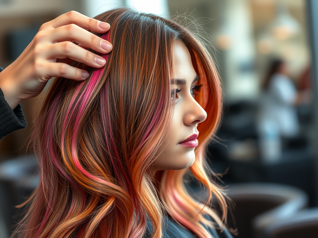Conquering Grey: Expert Color Strategies for Flawless Coverage at Just For Hair 1 create a high resolution highly detailed image showcasing a professional hair 4