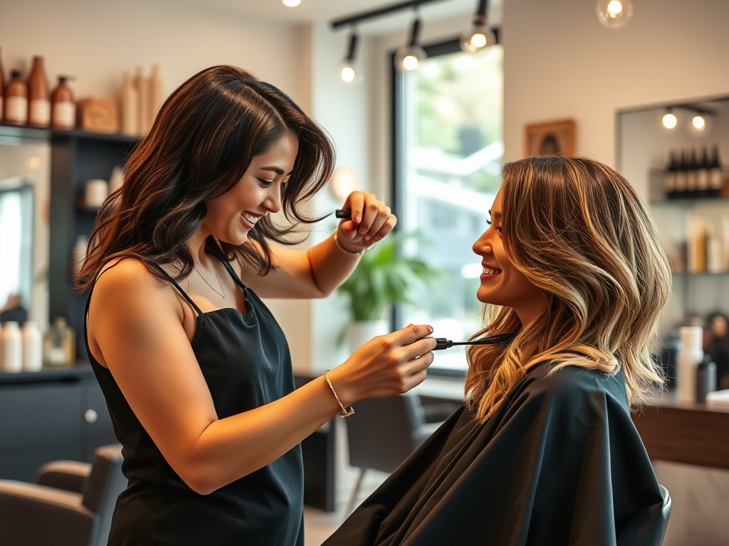 How to get a voluminous blowout that lasts all weekend. 1 create a highly detailed and sharp focused image featuring a stylish 1