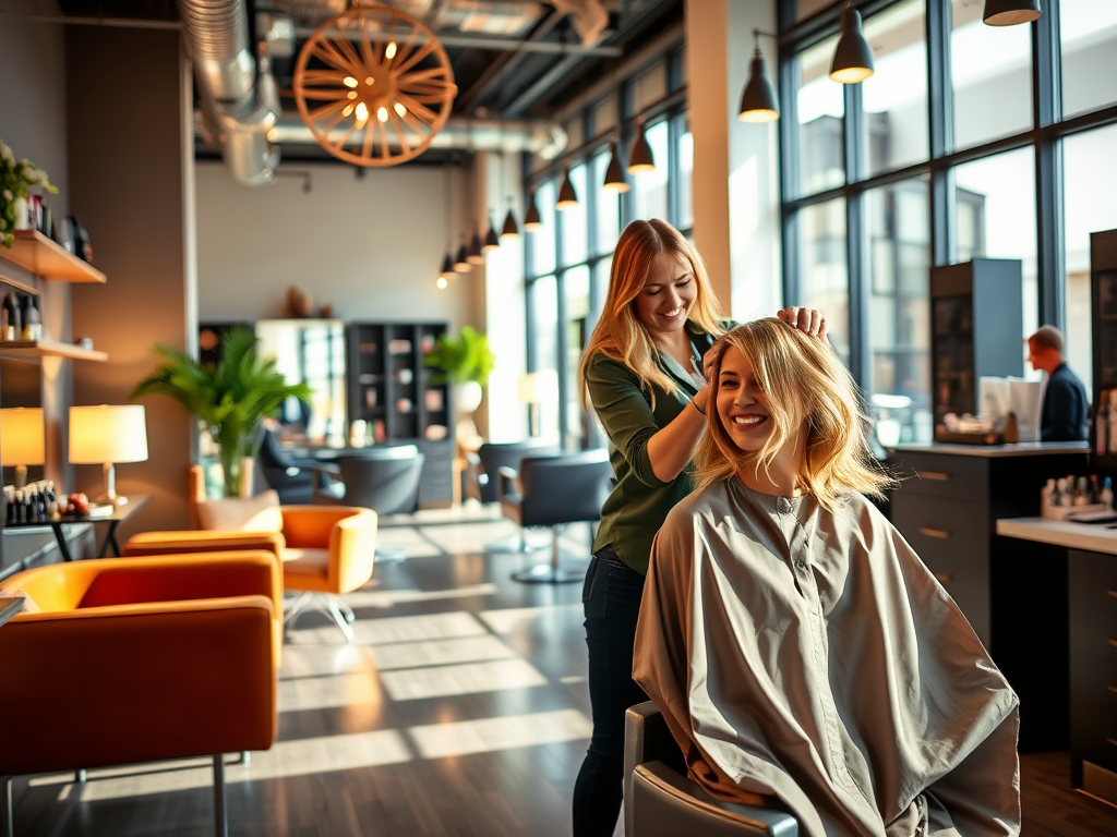 Because You Deserve the Best: Visit Just for Hair Salon Today 1 create a vibrant and inviting featured image for a blog 16
