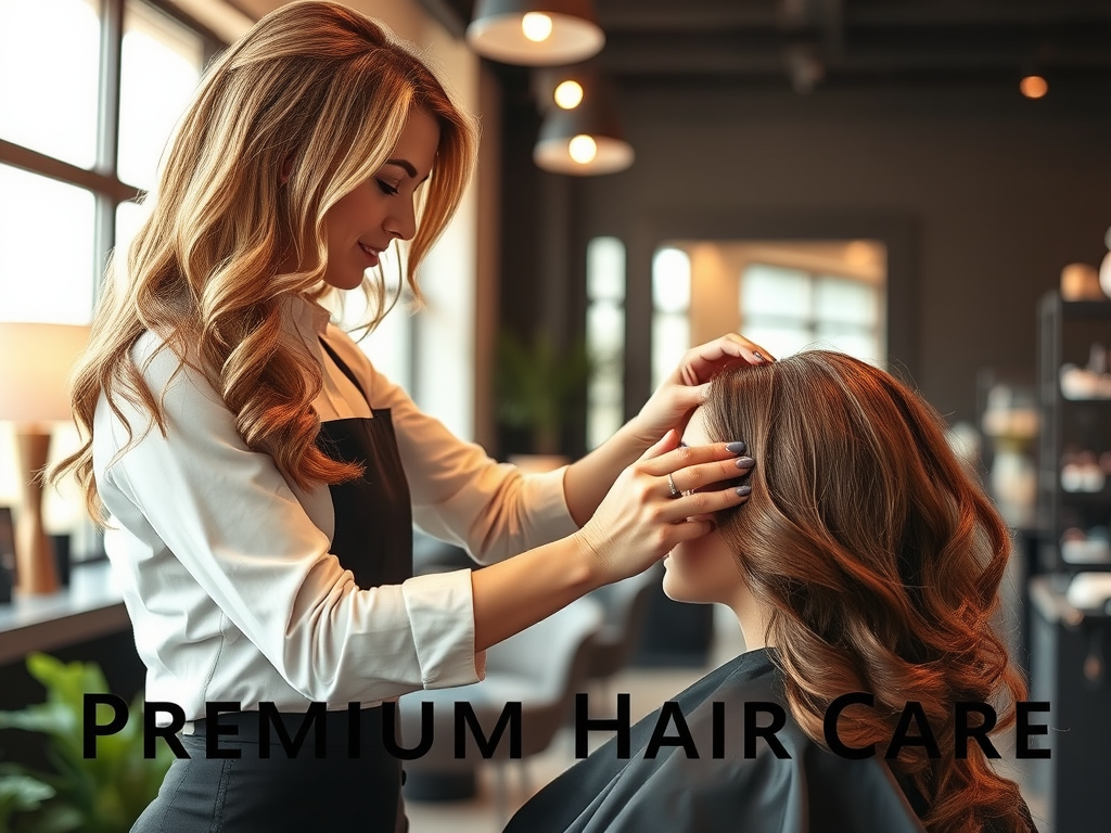 Premium Hair Care in Overland Park: Experience the Difference at Just For Hair Salon 1 create a captivating featured image for a blog post about