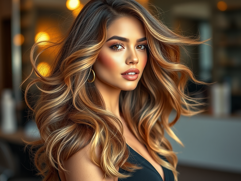 create a dynamic and glamorous featured image for a blog