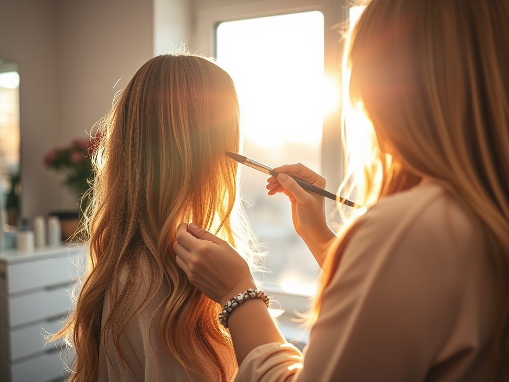 create a featured image depicting the elegant process of hand painted 1