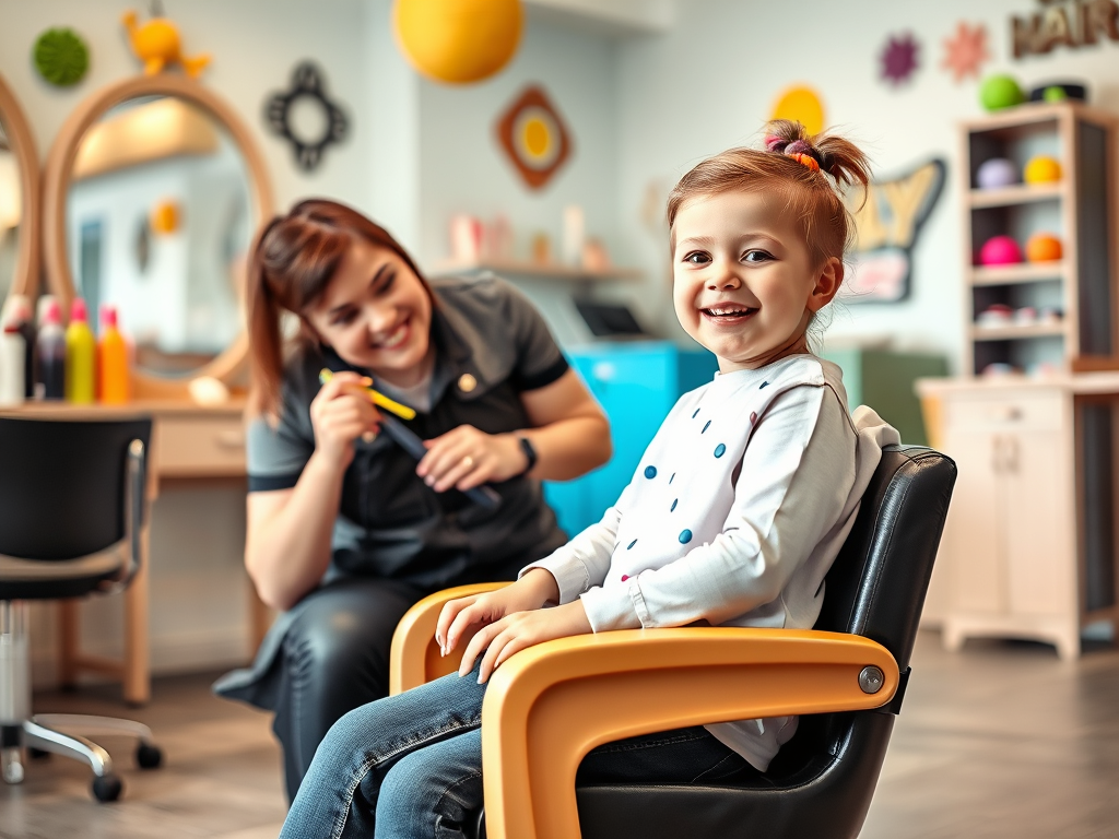 create a featured image showcasing a cheerful kid getting a