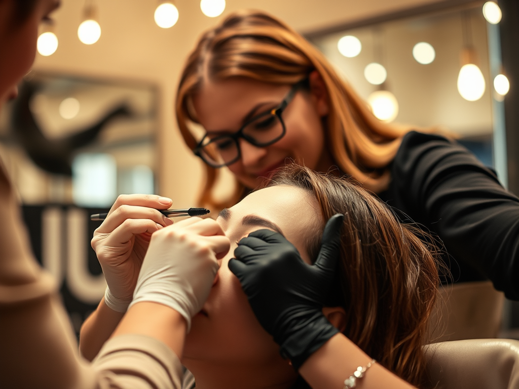 Achieving Salon-Perfect Brow Arches 1 create a high resolution highly detailed image of a professional brow 1