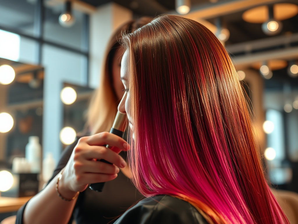 create a high resolution highly detailed image of a stunning hair
