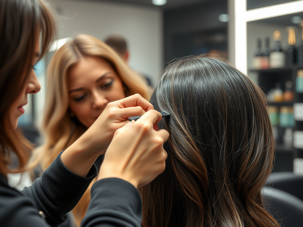 create a high resolution highly detailed image showcasing a modern hair 3