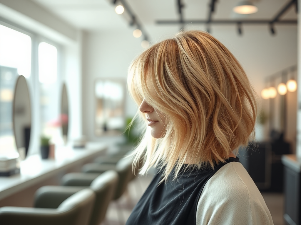 Hair That Balances Style and Simplicity: The Cut That Works For You 1 create a highly detailed featured image for a blog post 3