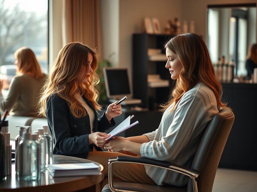 From Consultation to Care: Personalized Hair Services from Start to Finish 1 create a stunning high resolution image depicting a personalized hair salon 1