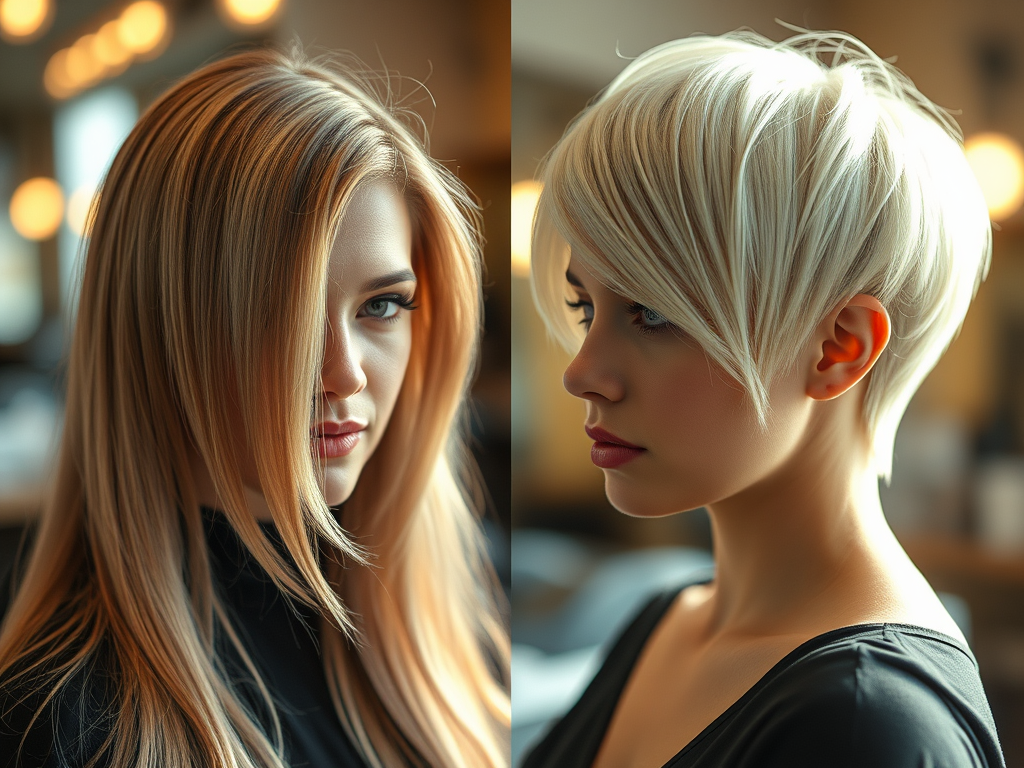 Headline: Your Hair, Elevated: Stunning Transformations Await at Just For Hair Salon 1 create a vibrant and captivating featured image that showcases a