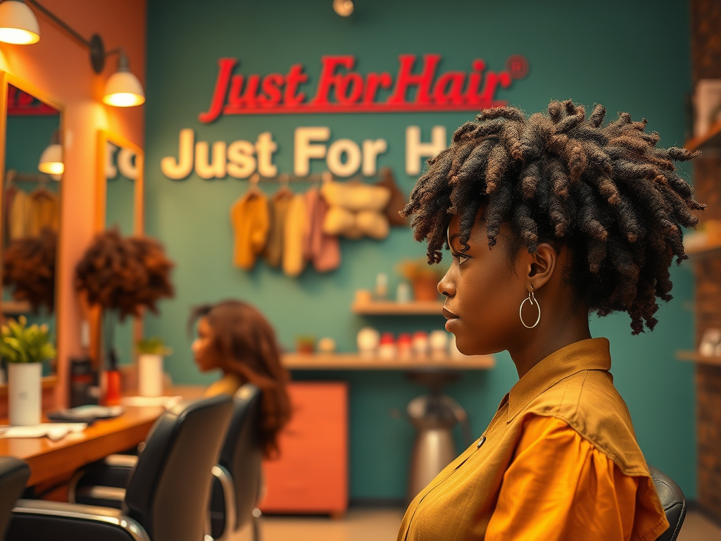 create a featured image showcasing a vibrant and inviting hair 1