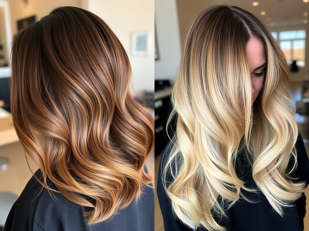 Ombre & Soft Color Blending Services: Seamless Transitions at Just For Hair 1 create a high resolution featured image for a blog post about