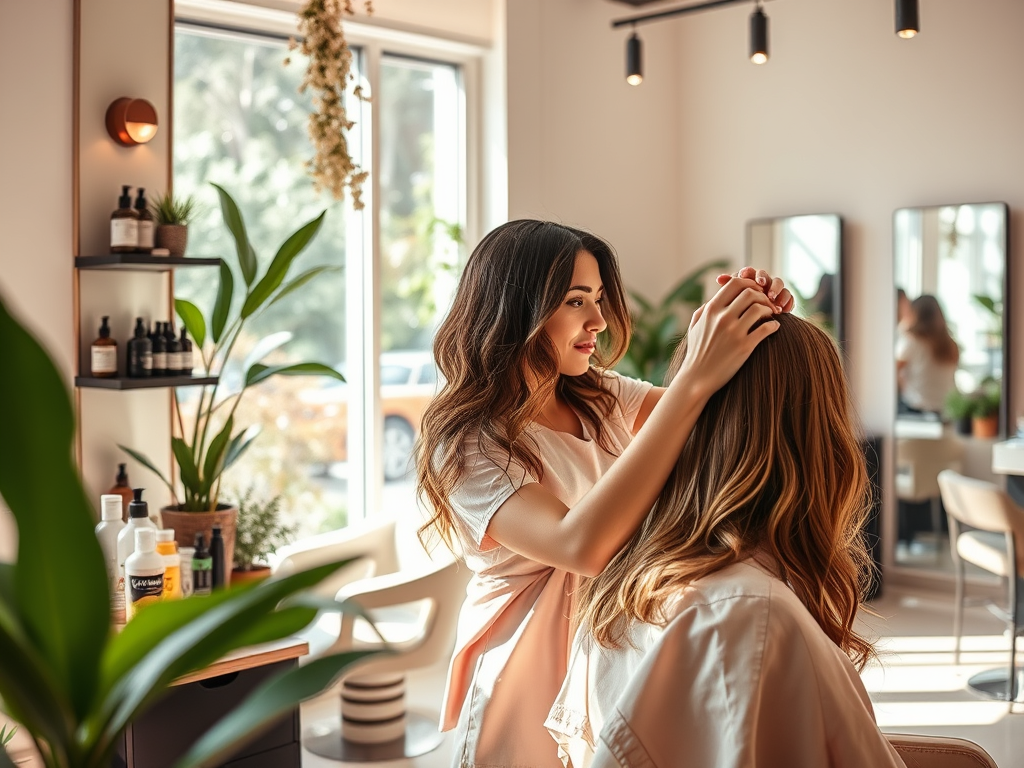 Conscious Hair Design Studio: The 2026 Sustainable Standard at Just For Hair 1 create a high resolution highly detailed featured image for a blog