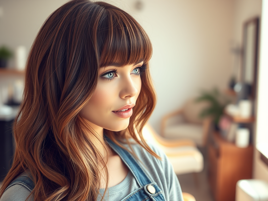 The Top 5 Hair Trends Hitting Overland Park This Season 1 create a high resolution highly detailed image that features a model 1