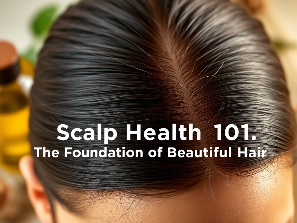 Scalp Health 101: The Foundation of Beautiful Hair 1 create a highly detailed and visually appealing featured image for