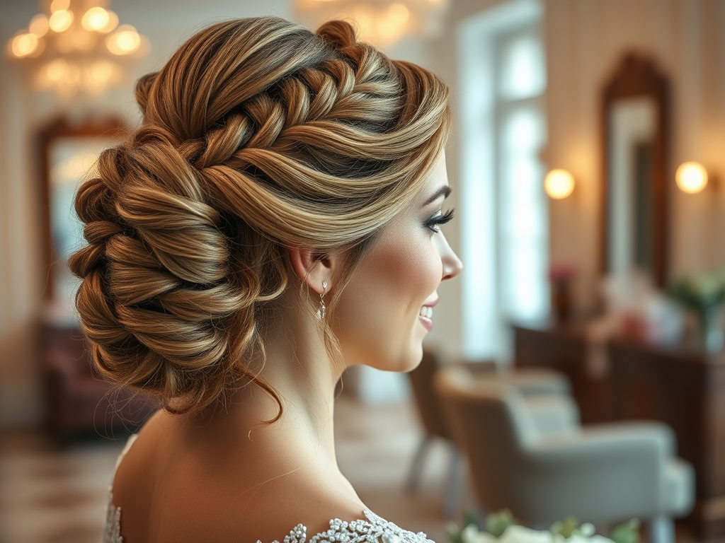 Wedding Hair Excellence in Overland Park, KS 1 generate a high resolution highly detailed image of a beautiful bride 1
