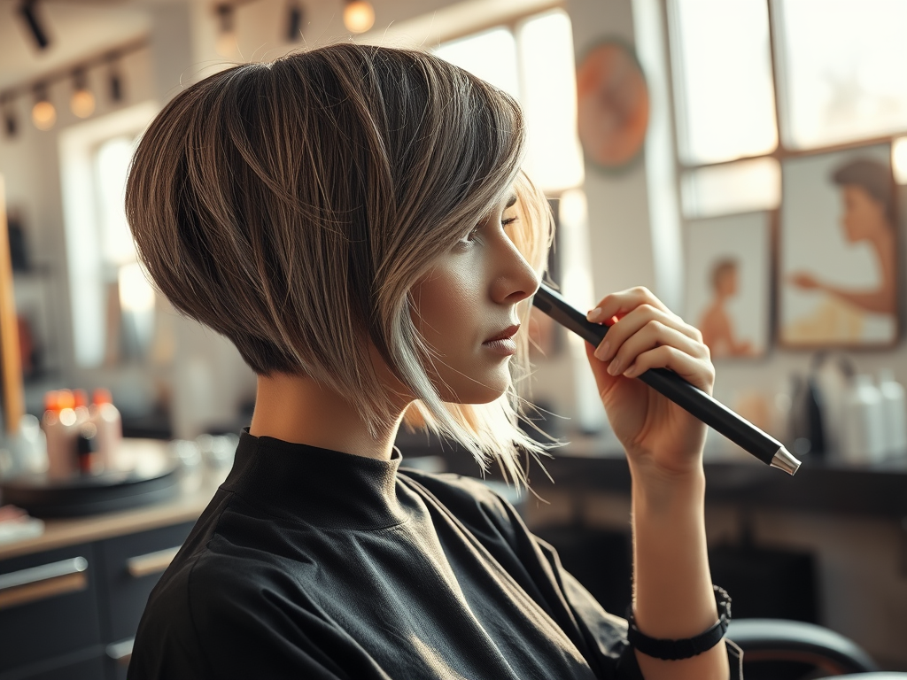 Editorial & Magazine Hair Styling: Bringing the Runway to Overland Park 1 generate a high resolution highly detailed image of a chic hair 1