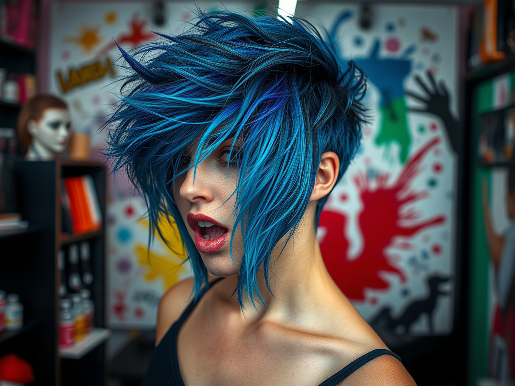 create a highly detailed sharp focus image featuring a vibrant