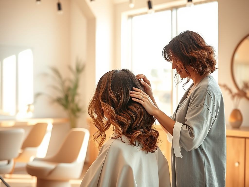 generate a high resolution highly detailed image showcasing a serene salon 2