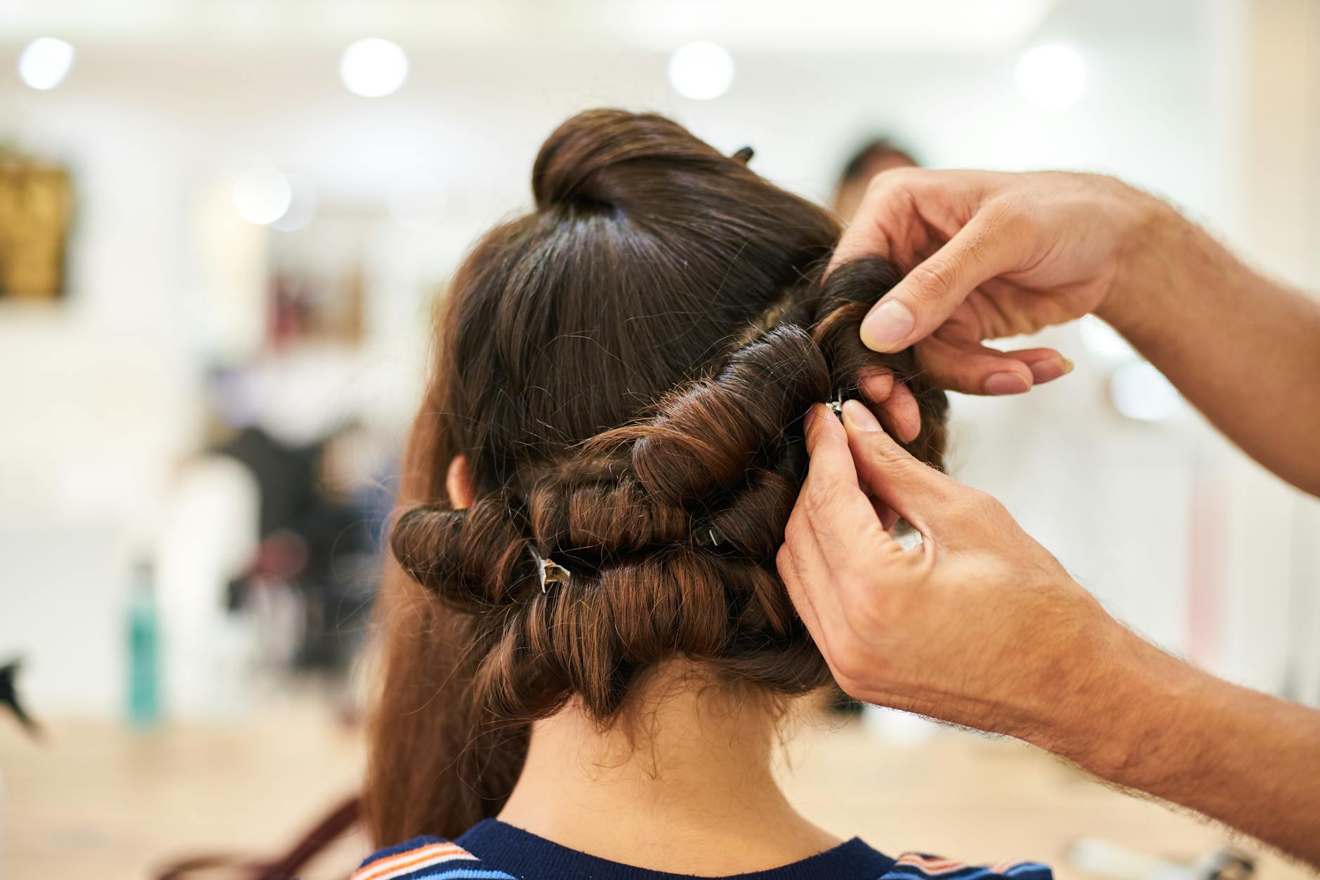photo of person s hairstyle