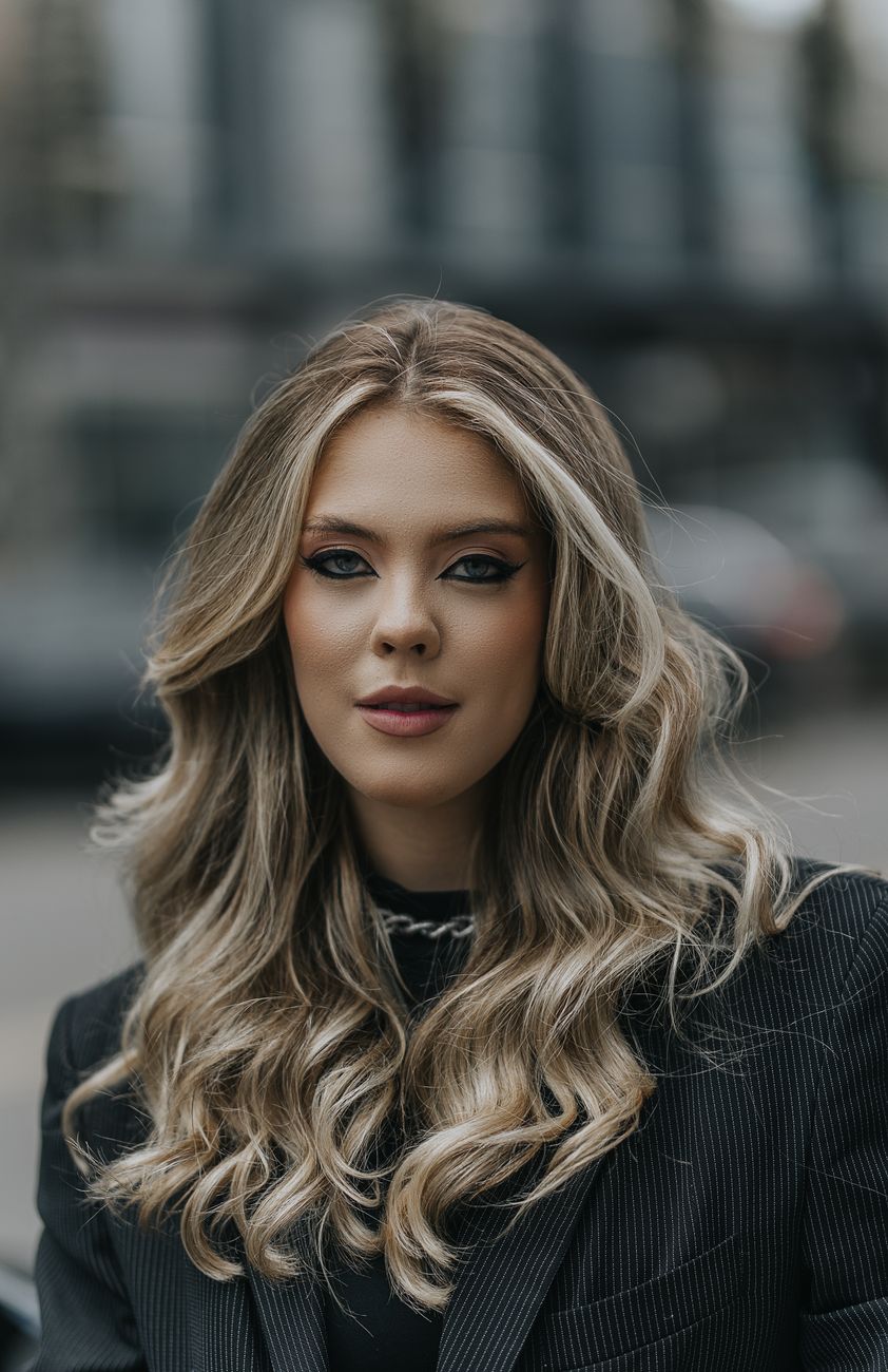 portrait of blonde woman