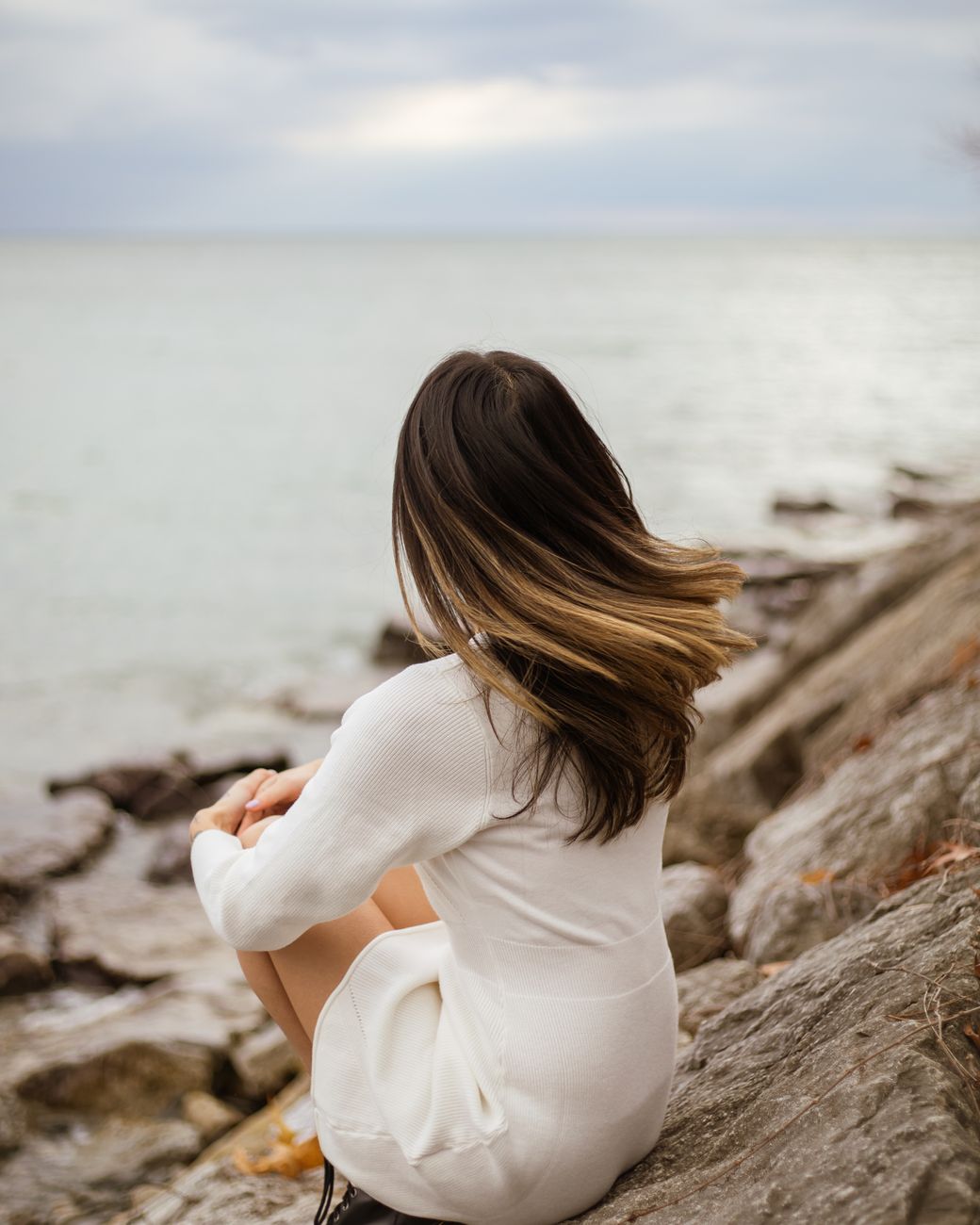 woman looking at view