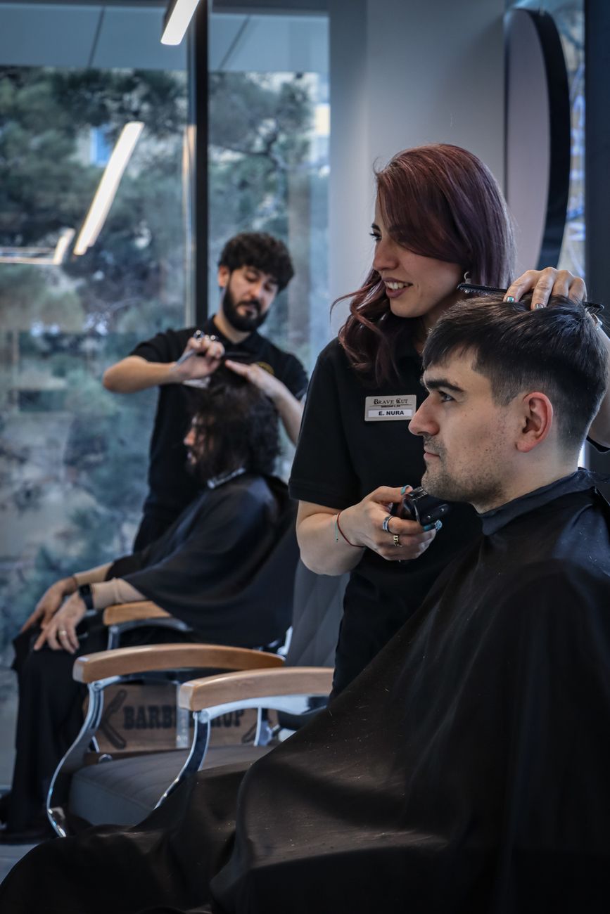 Behind the Chair: A Day in the Life of a Just For Hair Stylist 1 professional haircut in modern salon setting
