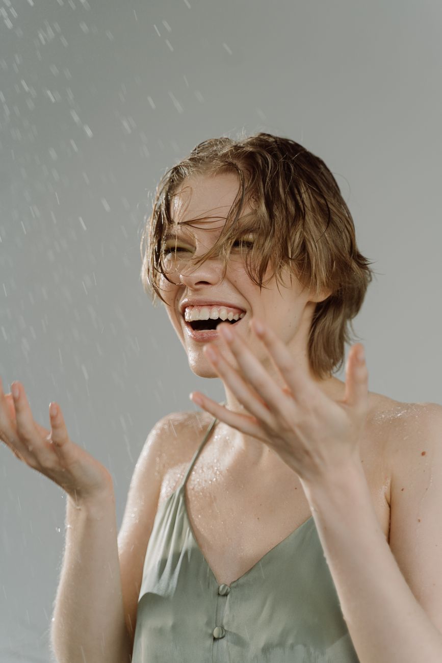 The Deep Hydrator: Steaming Treatments for Texturized Transformations 1 woman in teal tank top