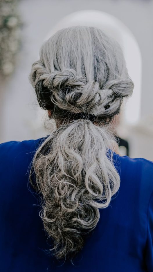 Silver Hair Maintenance: Preventing Yellow Tones in Natural Gray 1 elegant gray hair updo for special occasions